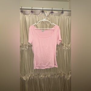 Light Pink Short Sleeve Top